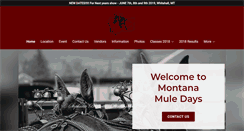 Desktop Screenshot of montanamuledays.com