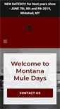 Mobile Screenshot of montanamuledays.com