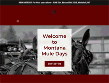 Tablet Screenshot of montanamuledays.com